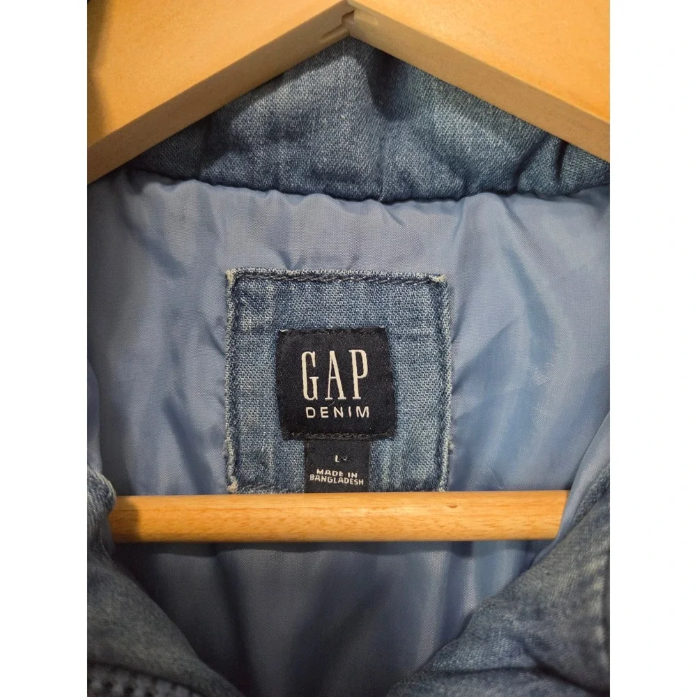 GAP denim puffer